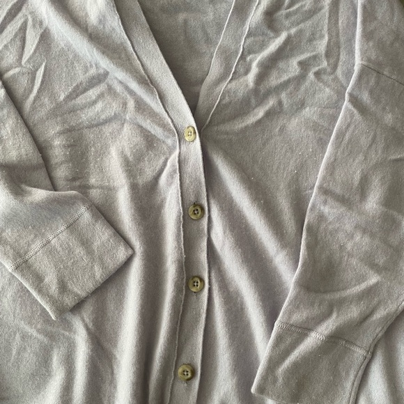 J. Jill Sweaters - J Jill Cashmere light lilac lavender cardigan XL